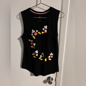 Disney Parks Disneyland Black Sleeveless Mickey Mouse Tee
(13)